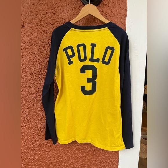 POLO RALPH LAUREN Boys Medium Long Sleeve PONY Logo 3 Crew Neck T Shirt - Picture 5 of 5